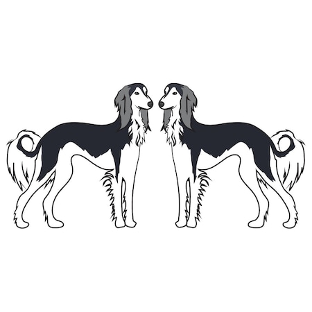 Signmission Saluki Dog Decal, Dog Lover Decor Vinyl Sticker D-24-Saluki